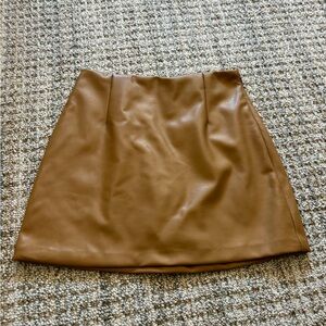 NWT Abercrombie & Fitch Vegan Leather Mini Skirt
